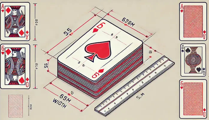 playing card dimensions